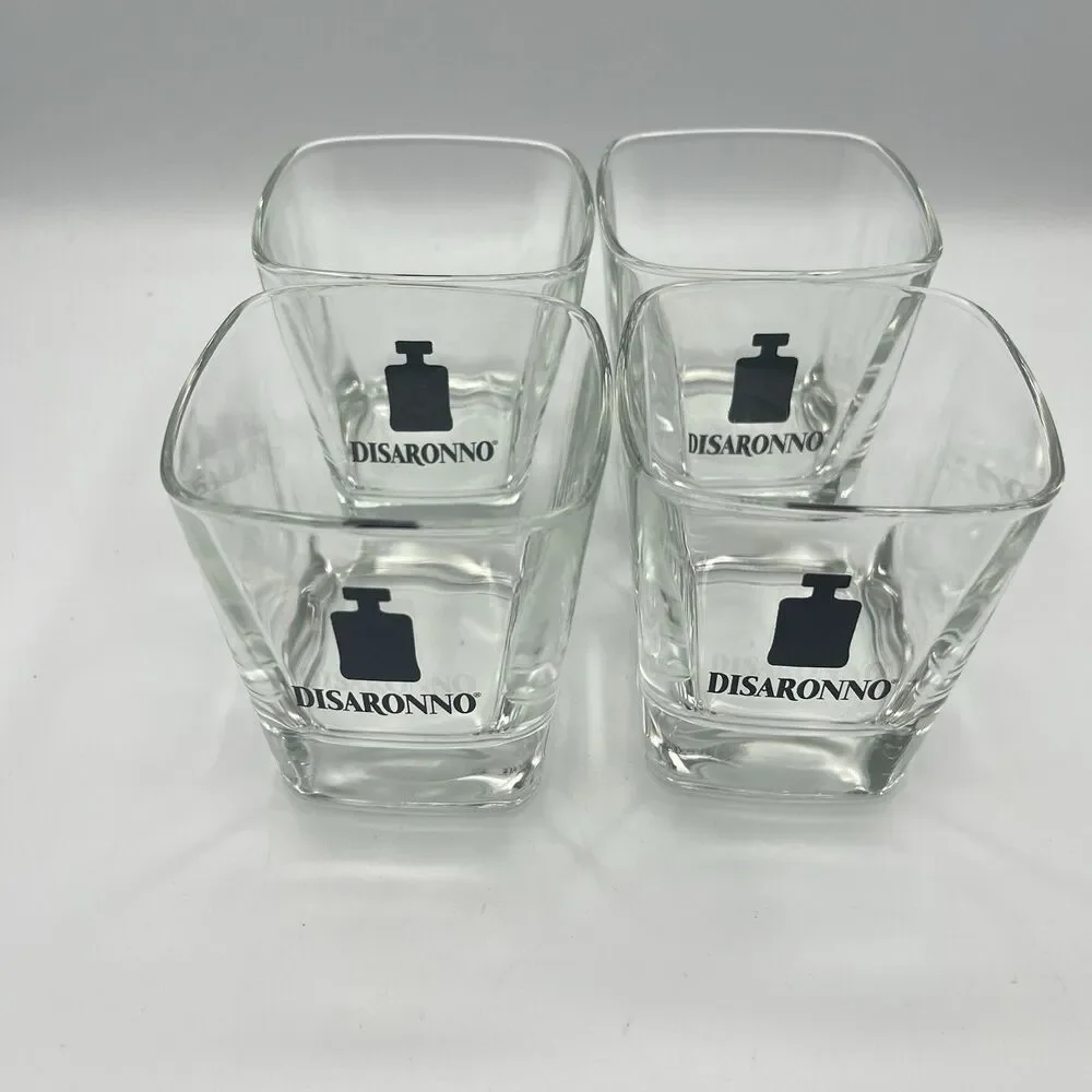 4 Disaronno Square Rocks / Cocktail Glasses